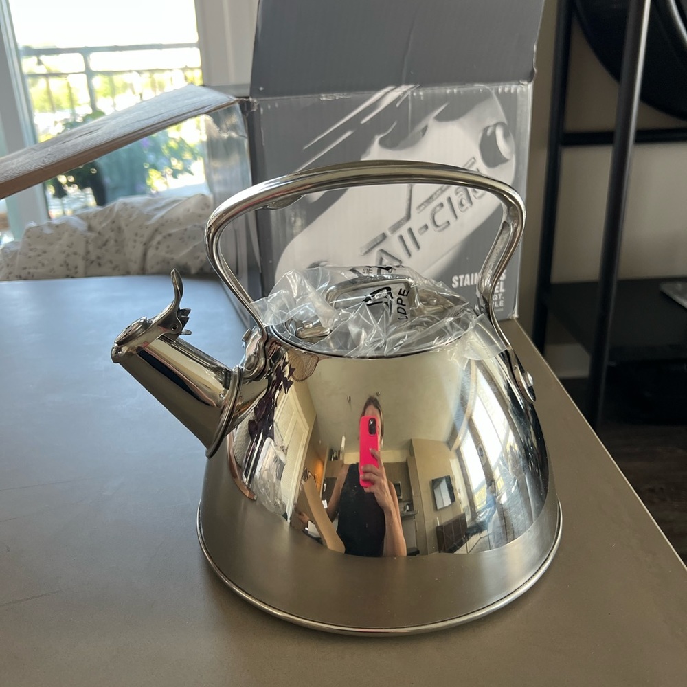 All Clad tea kettle.